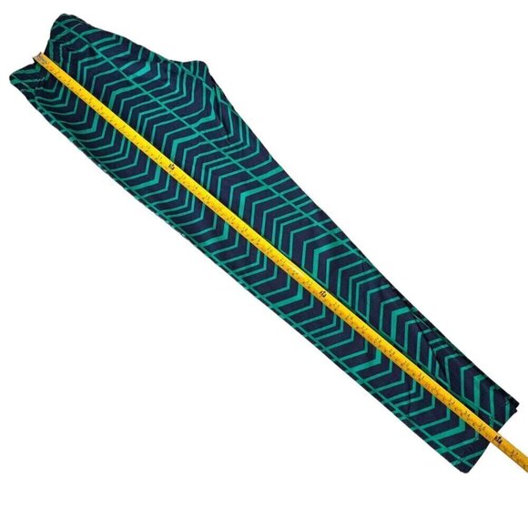 NWOT Threads 4 Thought Blue Green Geometric Pattern Organic Cotton Leggings Sz.M - Picture 5 of 9